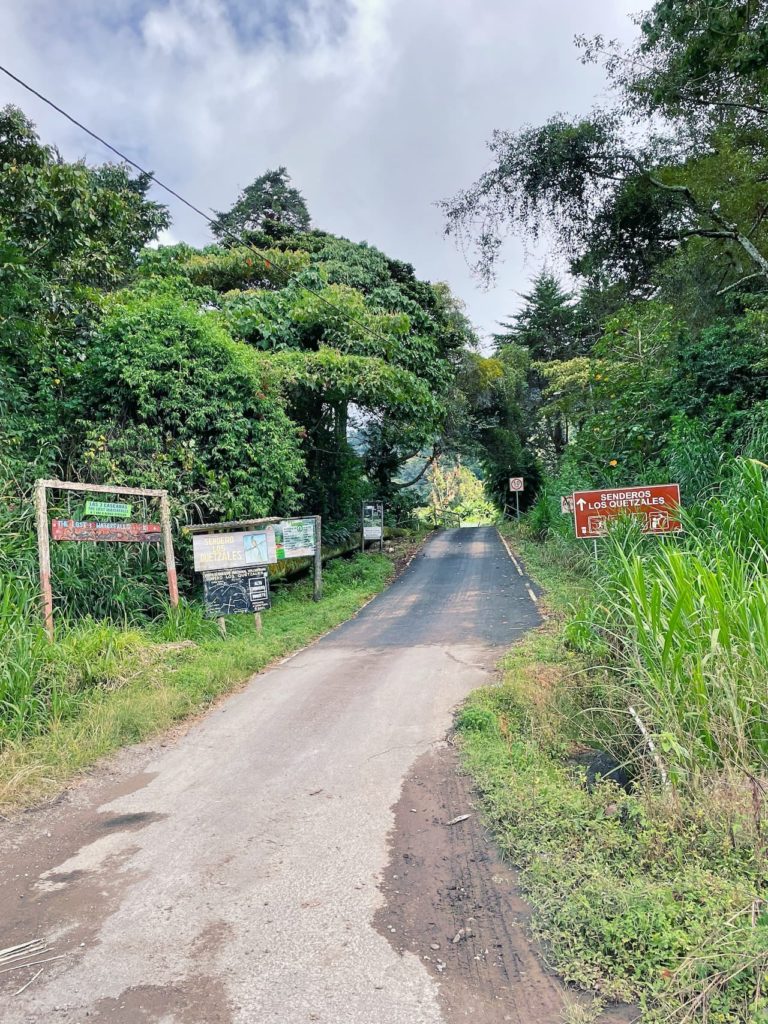 Ausgangspunkt für Wanderwege in Bajo Boquete