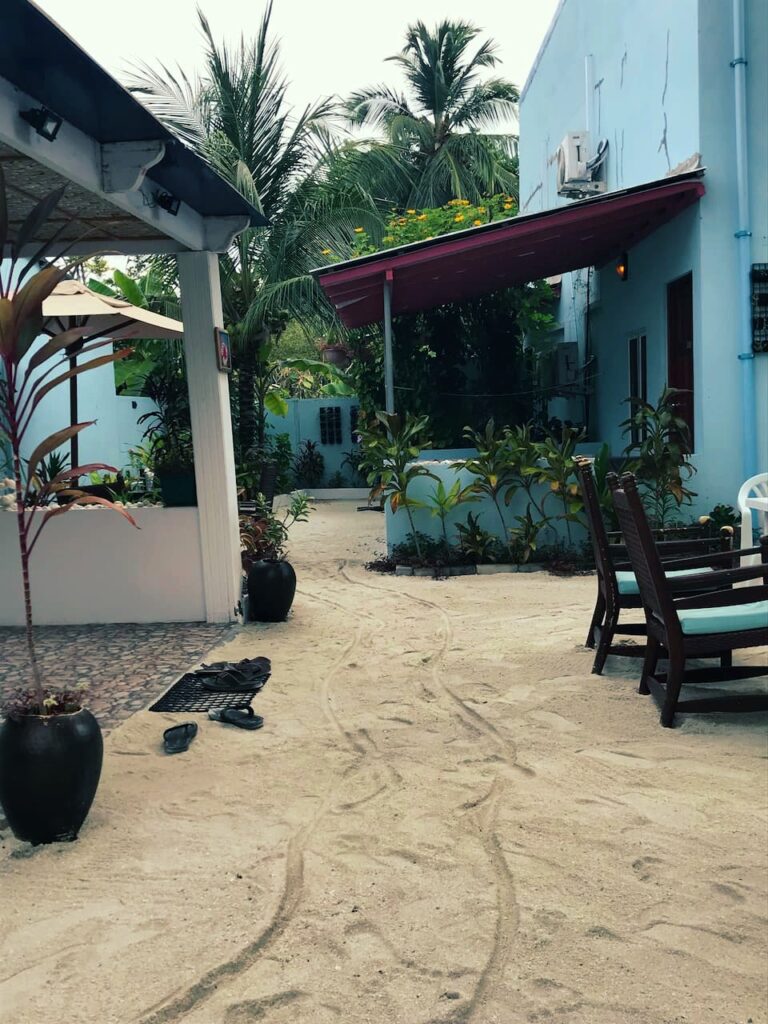 Eingangsbereich Surf Retreat Bodufolhudhoo